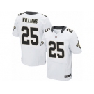 Men's Nike New Orleans Saints #25 P. J. Williams Elite White NFL Jersey