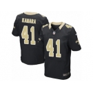 Men's Nike New Orleans Saints #41 Alvin Kamara Elite Black Team Color NFL Jersey