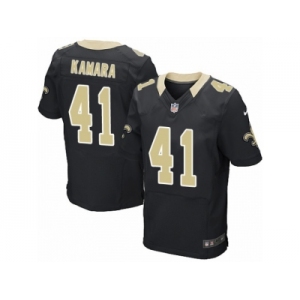 Men's Nike New Orleans Saints #41 Alvin Kamara Elite Black Team Color NFL Jersey