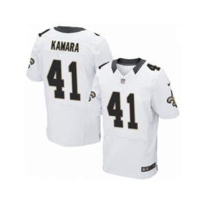 Men's Nike New Orleans Saints #41 Alvin Kamara Elite White NFL Jersey