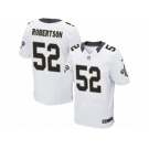 Men's Nike New Orleans Saints #52 Craig Robertson Elite White NFL Jersey