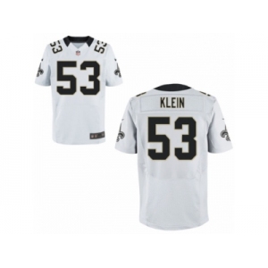 Men's Nike New Orleans Saints #53 A.J. Klein Elite White NFL Jersey