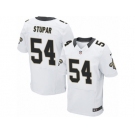 Men's Nike New Orleans Saints #54 Nate Stupar Elite White NFL Jersey