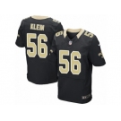 Men's Nike New Orleans Saints #56 A.J. Klein Elite Black Team Color NFL Jersey