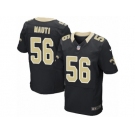 Men's Nike New Orleans Saints #56 Michael Mauti Elite Black Team Color NFL Jersey