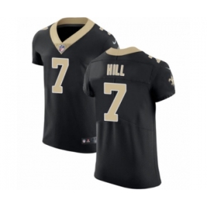 Men's Nike New Orleans Saints #7 Taysom Hill Black Team Color Vapor Untouchable Elite Player NFL Jersey