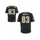 Men's Nike New Orleans Saints #83 Willie Snead IV Elite Black Team Color NFL Jersey