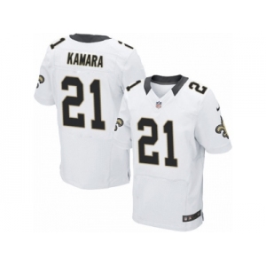 Nike Saints #21 Alvin Kamara White Men's Stitched NFL Elite Jersey