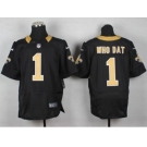 nike nfl jerseys new orleans saints #1 whodat black[Elite]