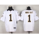 nike nfl jerseys new orleans saints #1 whodat white[Elite]