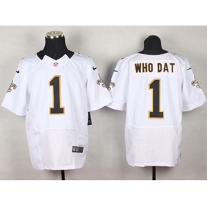 nike nfl jerseys new orleans saints #1 whodat white[Elite]