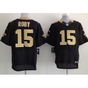 nike nfl jerseys new orleans saints #15 courtney roby black[Elite]