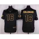 nike nfl jerseys new orleans saints #16 coleman black gold collection[Elite][coleman]