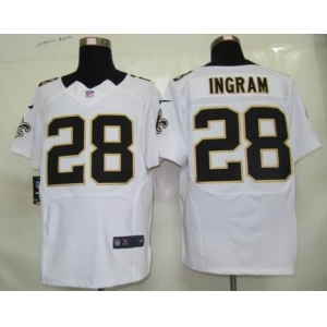 nike nfl jerseys new orleans saints #28 ingram white[elite]