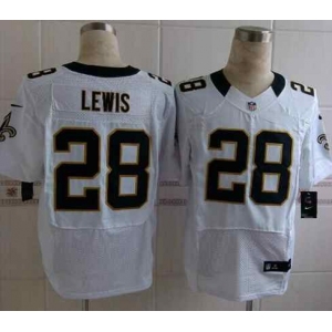 nike nfl jerseys new orleans saints #28 lewis white[Elite][lewis]