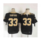 nike nfl jerseys new orleans saints #33 sanford black[Elite][sanford]