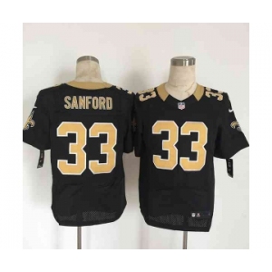 nike nfl jerseys new orleans saints #33 sanford black[Elite][sanford]