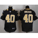 nike nfl jerseys new orleans saints #40 breaux black[Elite]