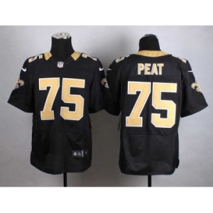 nike nfl jerseys new orleans saints #75 peat black[Elite]