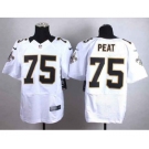 nike nfl jerseys new orleans saints #75 peat white[Elite]