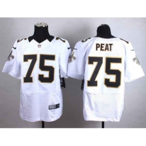 nike nfl jerseys new orleans saints #75 peat white[Elite]