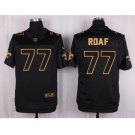 nike nfl jerseys new orleans saints #77 willie roaf black gold collection[Elite]