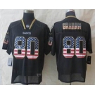 nike nfl jerseys new orleans saints #80 graham black[Elite USA flag fashion]