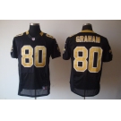 nike nfl jerseys new orleans saints #80 graham black[elite]