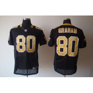 nike nfl jerseys new orleans saints #80 graham black[elite]