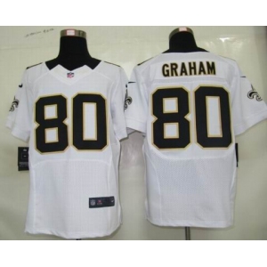 nike nfl jerseys new orleans saints #80 graham white[elite]