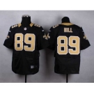 nike nfl jerseys new orleans saints #89 hill black[Elite]