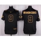 nike nfl jerseys new orleans saints #9 brandincooks black gold collection[Elite][brandincooks]