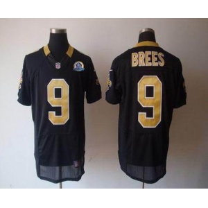 nike nfl jerseys new orleans saints #9 brees black[Elite 50th Patch]