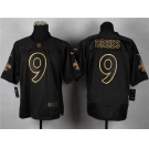 nike nfl jerseys new orleans saints #9 brees black[Elite gold lettering fashion]