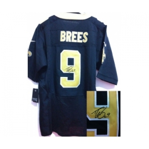 nike nfl jerseys new orleans saints #9 brees blue[Elite signature]