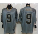 nike nfl jerseys new orleans saints #9 brees grey[Elite lights out]