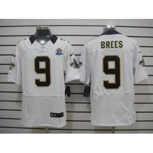 nike nfl jerseys new orleans saints #9 brees white[Elite 50th Patch]