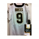 nike nfl jerseys new orleans saints #9 brees white[Elite signature]