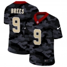 Men New Nike New Orleans Saints #9 Brees 2020 Nike 2ndCamo Salute to Service Limited