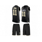 Men Nike New Orleans Saints #11 Tommylee Lewis Limited Black Tank Top Suit NFL Jersey