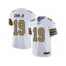 Men Nike New Orleans Saints #19 Ted Ginn Jr Limited White Rush NFL Jersey