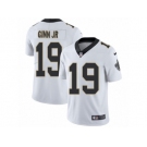 Men Nike New Orleans Saints #19 Ted Ginn Jr White Vapor Untouchable Limited Player NFL Jersey