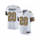 Men Nike New Orleans Saints #20 Ken Crawley Limited White Rush Vapor Untouchable NFL Jersey