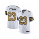 Men Nike New Orleans Saints #23 Marshon Lattimore Limited White Rush Vapor Untouchable NFL Jersey