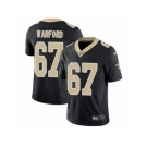 Men Nike New Orleans Saints #67 Larry Warford Black Team Color Vapor Untouchable Limited Player NFL Jersey