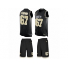 Men Nike New Orleans Saints #67 Larry Warford Limited Black Tank Top Suit NFL Jersey