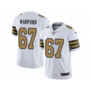 Men Nike New Orleans Saints #67 Larry Warford Limited White Rush Vapor Untouchable NFL Jersey