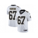 Men Nike New Orleans Saints #67 Larry Warford White Vapor Untouchable Limited Player NFL Jersey