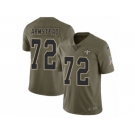 Men Nike New Orleans Saints #72 Terron Armstead Limited Olive 2017 Salute to Service NFL Jersey