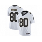 Men Nike New Orleans Saints #80 Clay Harbor White Vapor Untouchable Limited Player NFL Jersey